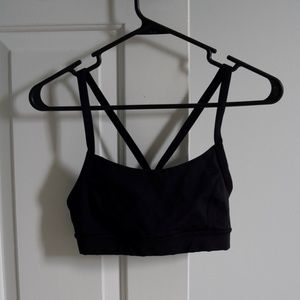 Lululemon Y Bra, Size 6, Black